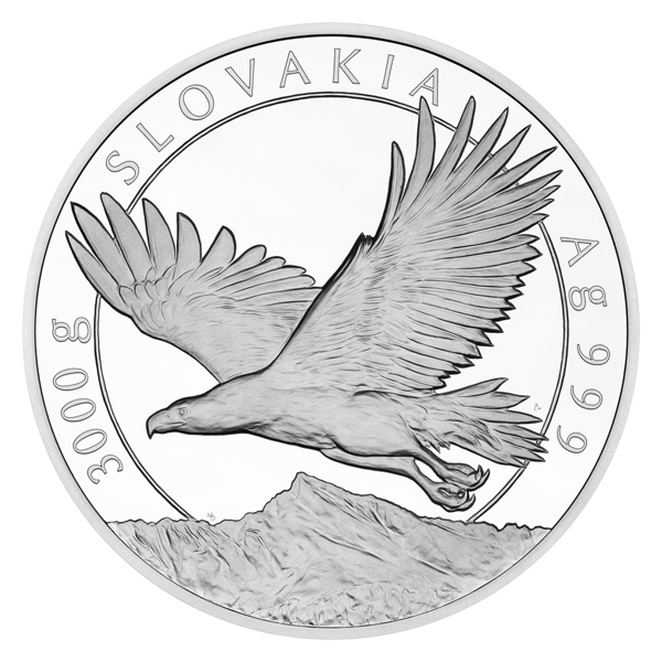 Stříbrná tříkilogramová investiční mince Orel 2023 proof