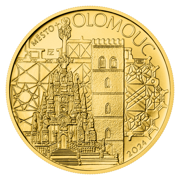 Zlatá mince 5000 Kč 2024 Olomouc stand