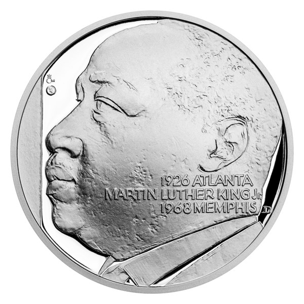Stříbrná medaile Kult osobnosti - Martin Luther King proof