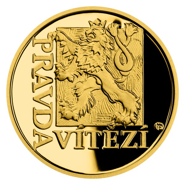 Zlatý dukát Latinské citáty - Veritas vincit - Pravda vítězí proof