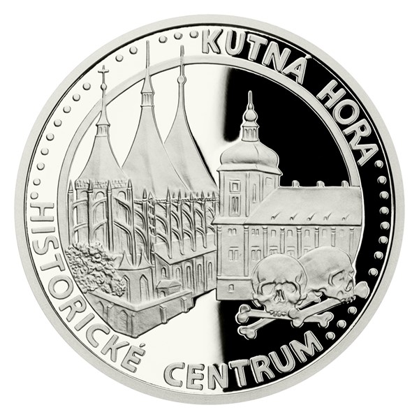 Platinová uncová mince UNESCO - Kutná Hora - Historické centrum proof