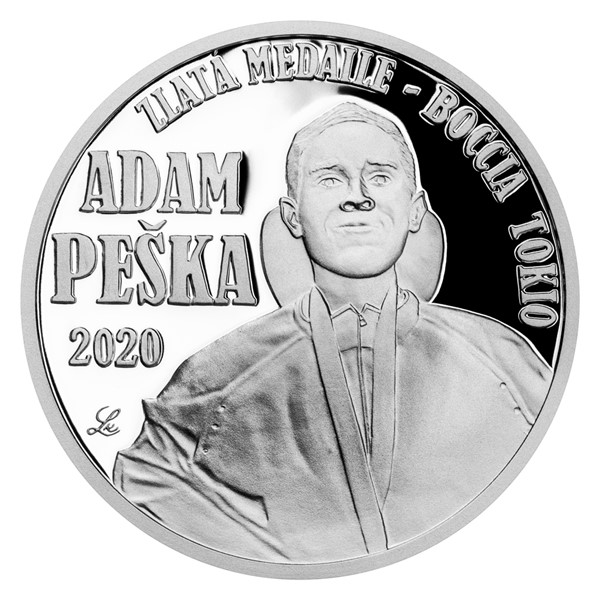Stříbrná mince Adam Peška proof