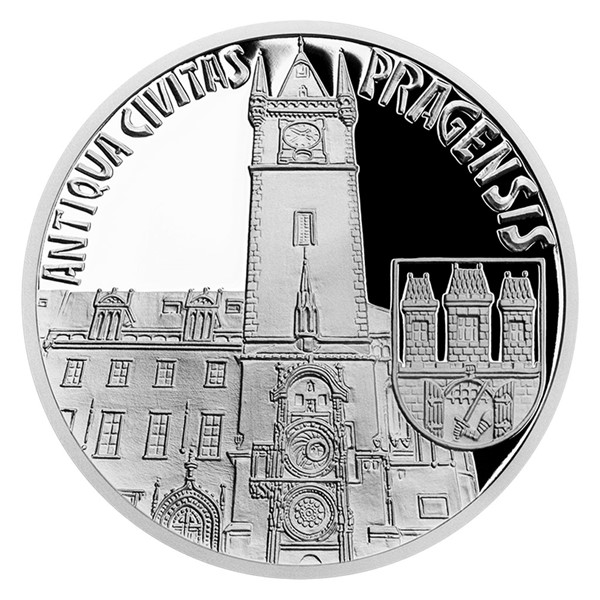 Stříbrná mince Vznik královského hlavního města Praha - Staré Město pražské proof