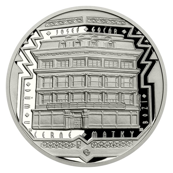 Platinová uncová mince Kubismus v české architektuře - Dům U Černé Matky Boží proof