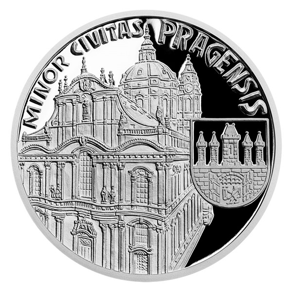 Stříbrná mince Vznik královského hlavního města Praha - Malá Strana proof