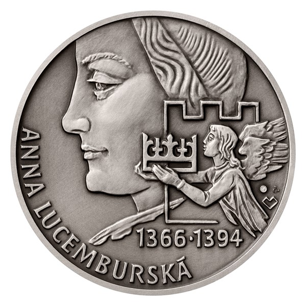 Stříbrná medaile Slavné nevěsty - Anna Lucemburská stand