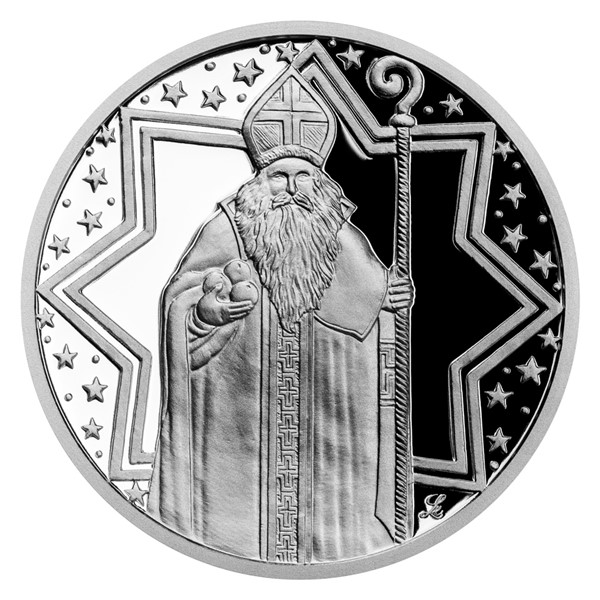 Stříbrná medaile Sv. Mikuláš proof