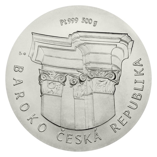 Platinová investiční medaile - Baroko - Bazilika Svaté Markéty v Břevnově stand