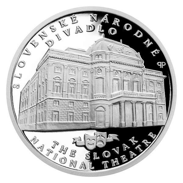 Stříbrná mince Slovenské národní divadlo SK proof