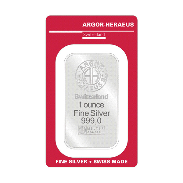 Investiční stříbrná cihla 31,1 g - Argor Heraeus