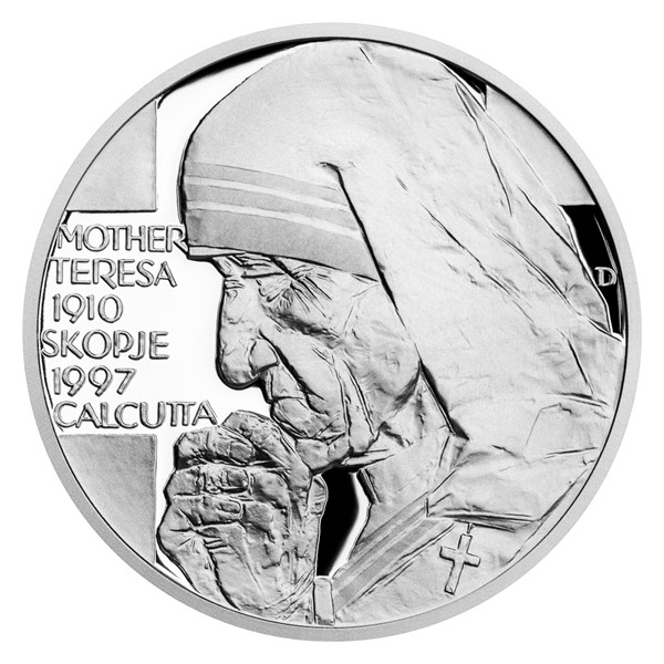 Stříbrná medaile Kult osobnosti - Matka Tereza proof