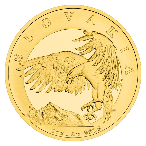 Zlatá uncová investiční mince Orel 2024 proof