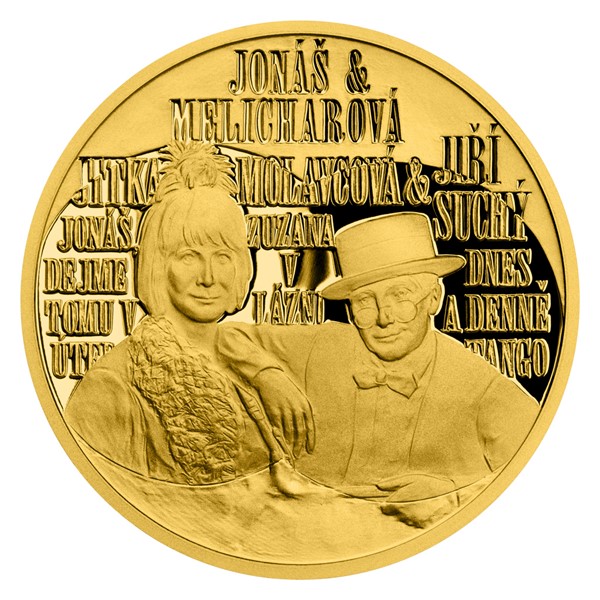 Zlatá medaile SEMAFOR Jitka Molavcová a Jiří Suchý proof