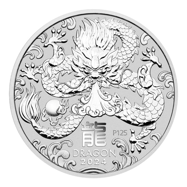 Stříbrná investiční mince 1 Oz Rok Draka 2024
