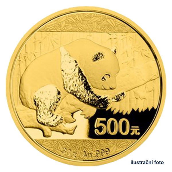 Zlatá investiční mince 30 g Yuan Panda proof