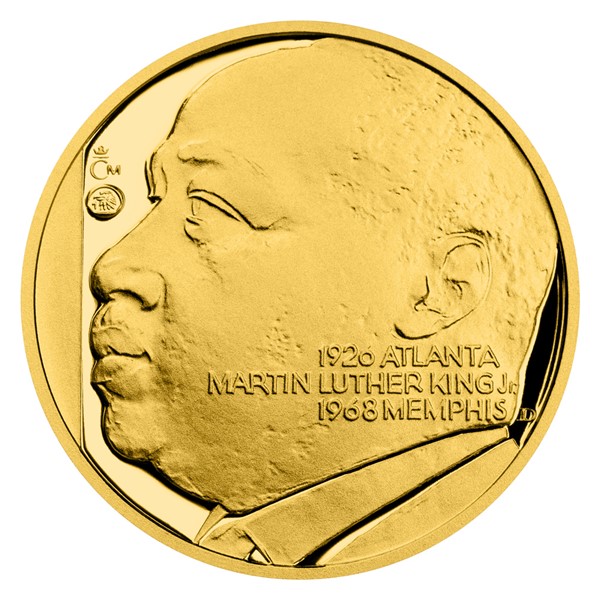Zlatý dukát Kult osobnosti - Martin Luther King proof