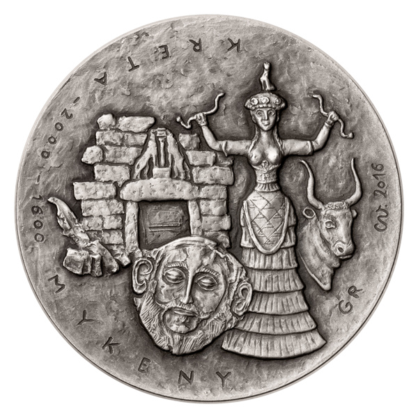 Stříbrná mince Poklady starých civilizací IV. SK stand