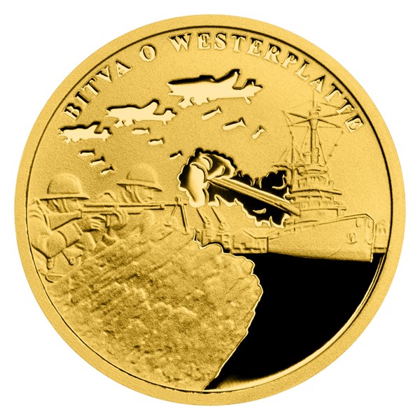 Zlatá mince Válečný rok 1939 - Bitva o Westerplatte proof