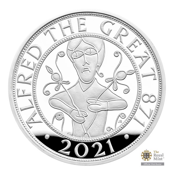 Stříbrná mince Alfréd Veliký - 1 150. výročí korunovace proof