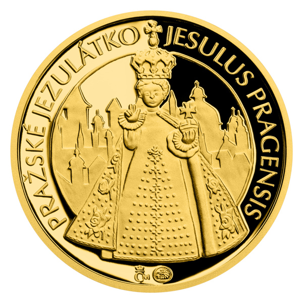 Zlatý dukát Pražské jezulátko proof
