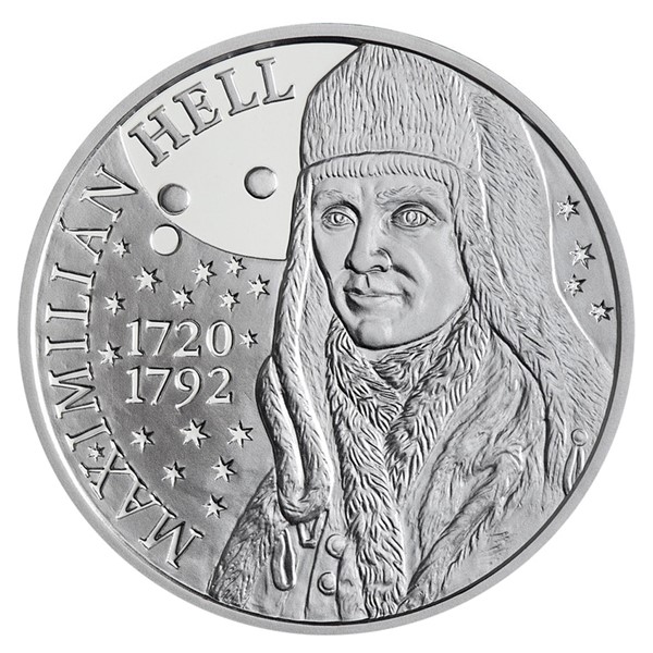 Stříbrná slov. mince 10 EUR 2020 300. výročí narození Maximilliána Hella proof