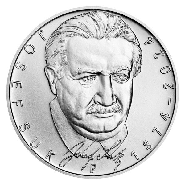Stříbrná mince 200 Kč 2024 Josef Suk stand