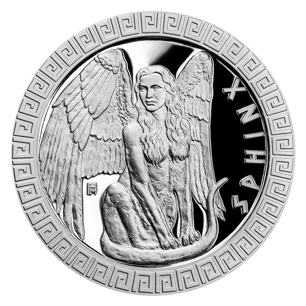 Stříbrná mince Bájní tvorové - Sfinga proof