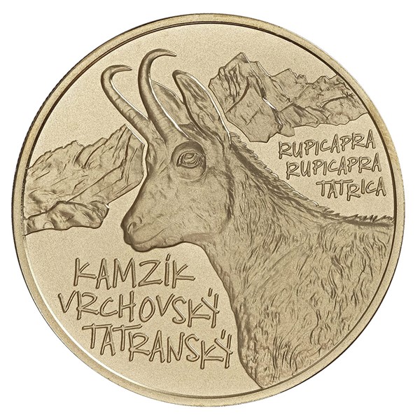 Slov. mince 5 EUR 2022 Kamzík horský tatranský stand