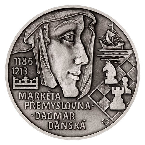 Stříbrná medaile Slavné nevěsty - Markéta Přemyslovna stand