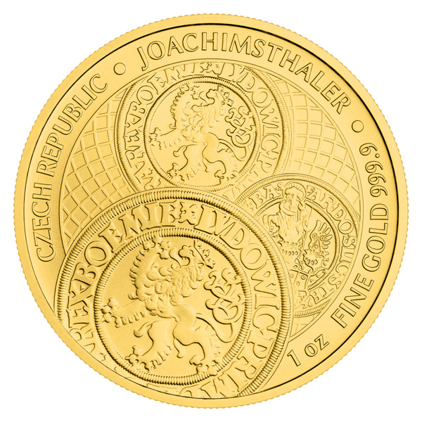 Zlatá uncová investiční mince Tolar - Česká republika 2024 stand