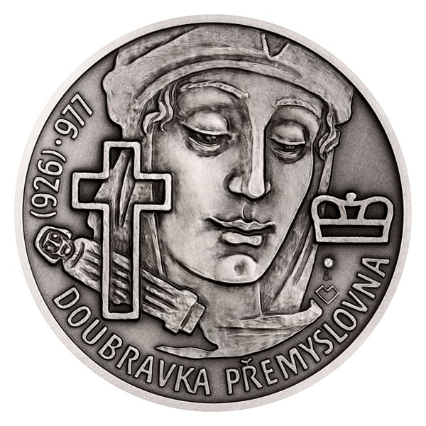 Stříbrná medaile Slavné nevěsty - Doubravka Přemyslovna stand