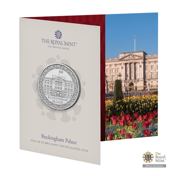 Pamětní mince Buckinghamský palác UK 2024 brilliant