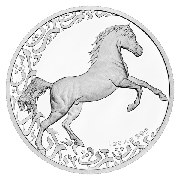 Stříbrná uncová investiční mince Treasures of the Gulf - The Horse 2024 proof
