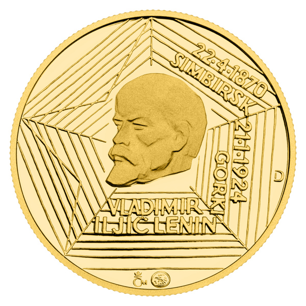 Zlatý dukát Kult osobnosti - V. I. Lenin proof