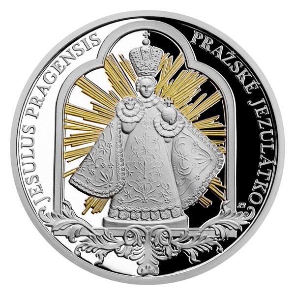 Stříbrná mince Pražské jezulátko proof